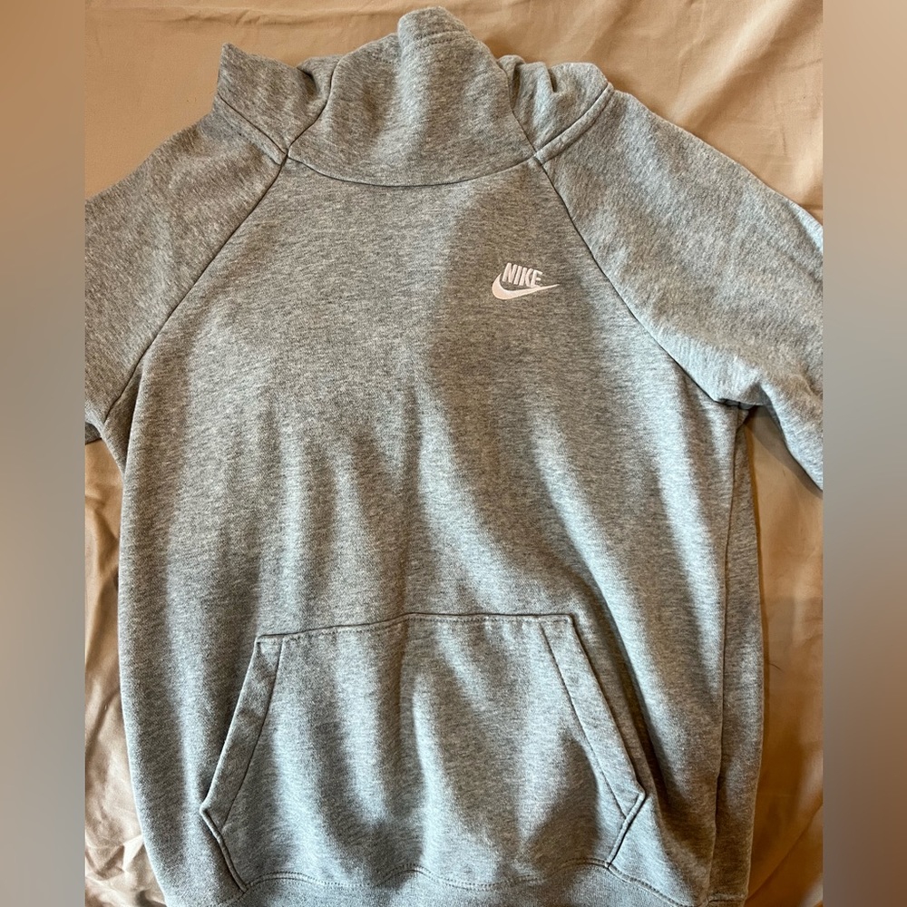Gray Nike cowl neck hoodie